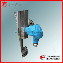 UHC-517C Stainless steel tube   turnable flange connection Magnetical level gauge [CHENGFENG FLOWMETER] alarm switch & 4-20mA out put  Chinese professional manufacture